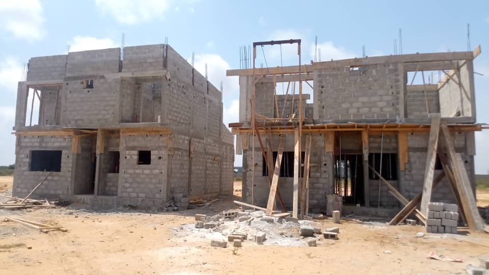 Cité KIMI 6 - Villa témoin en construction